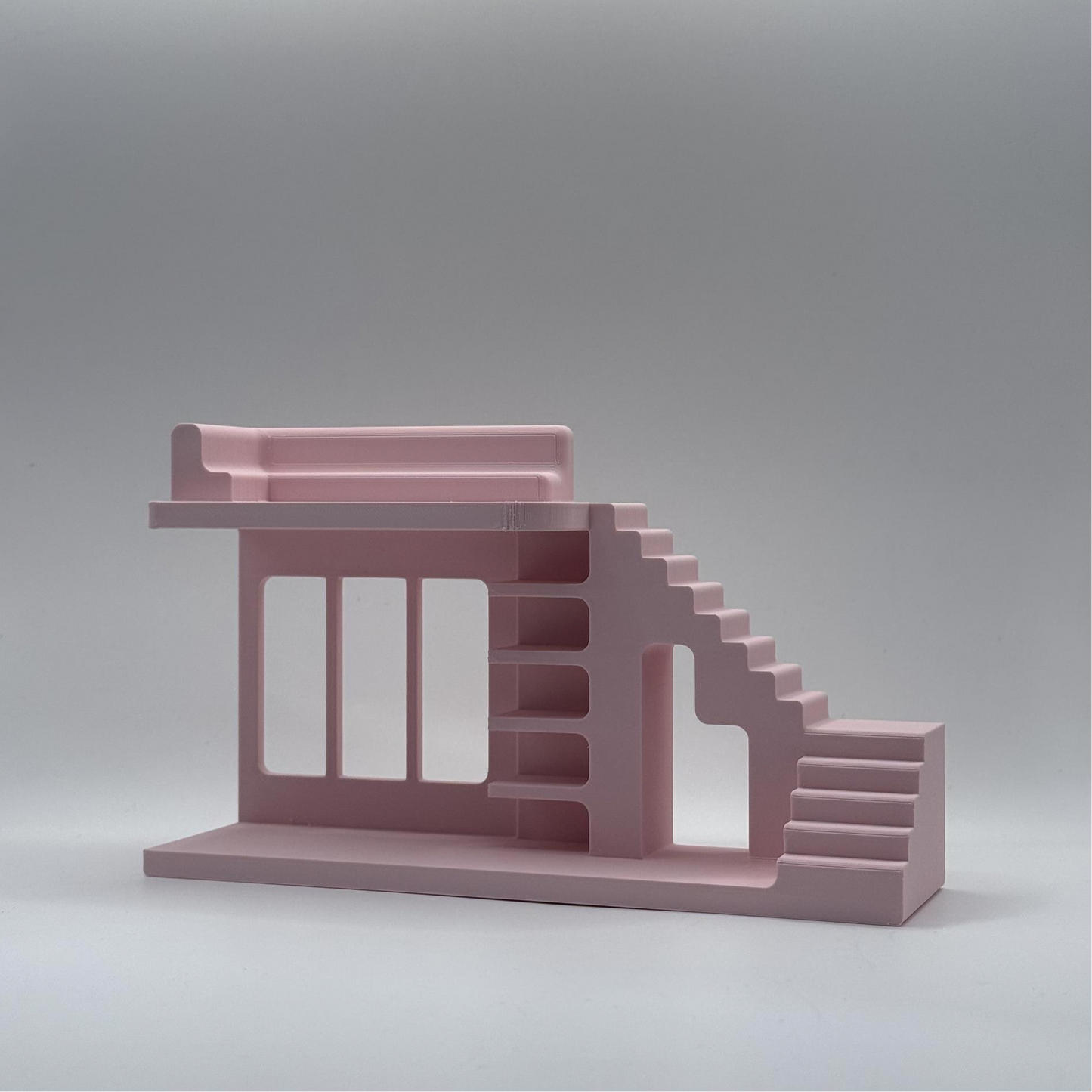 Smiski Display Stand | Mini Living Mirrored Edition | Mini Figure Organizer Display