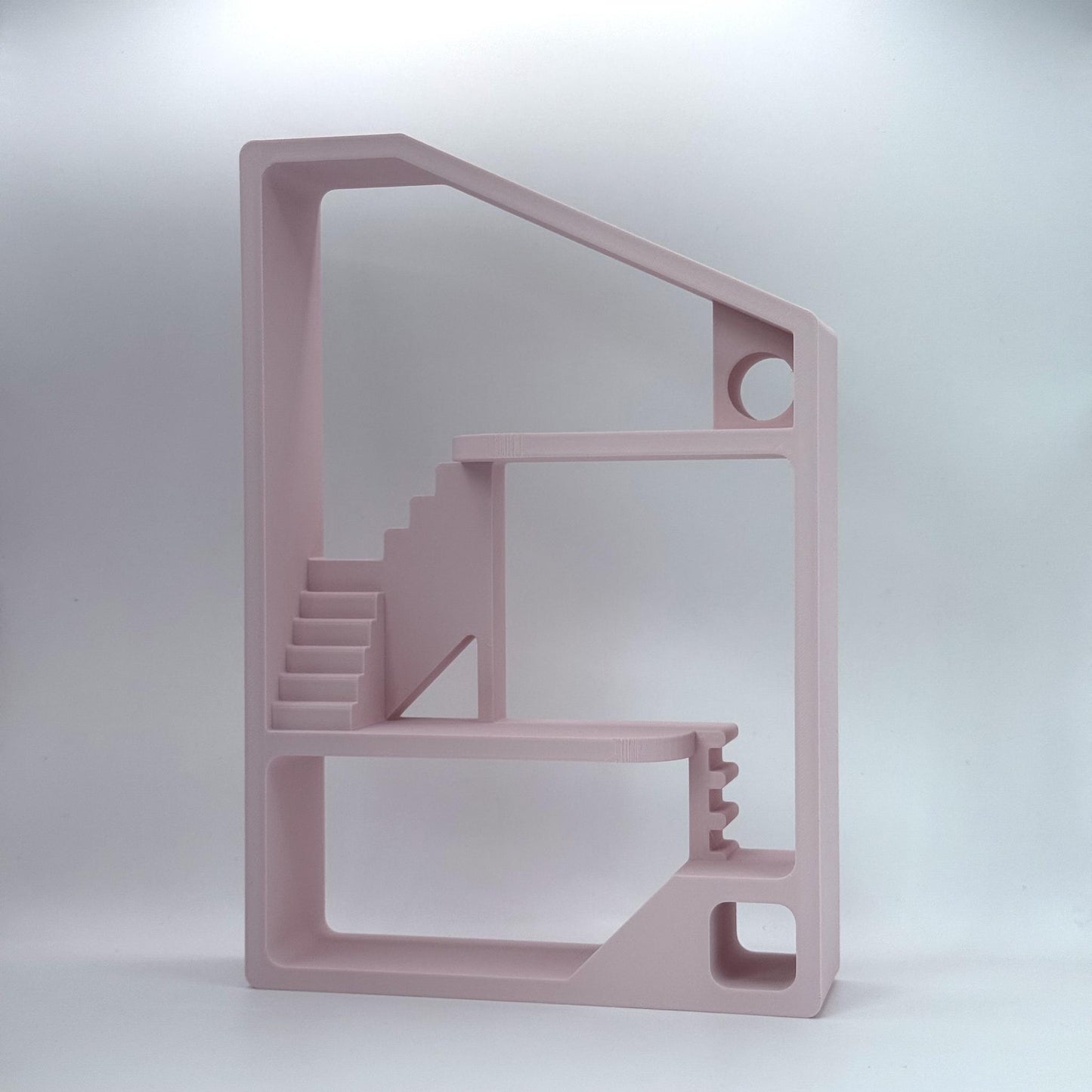 Smiski Display Stand | Mirror Playground Edition | Mini Figure Organizer Shelf