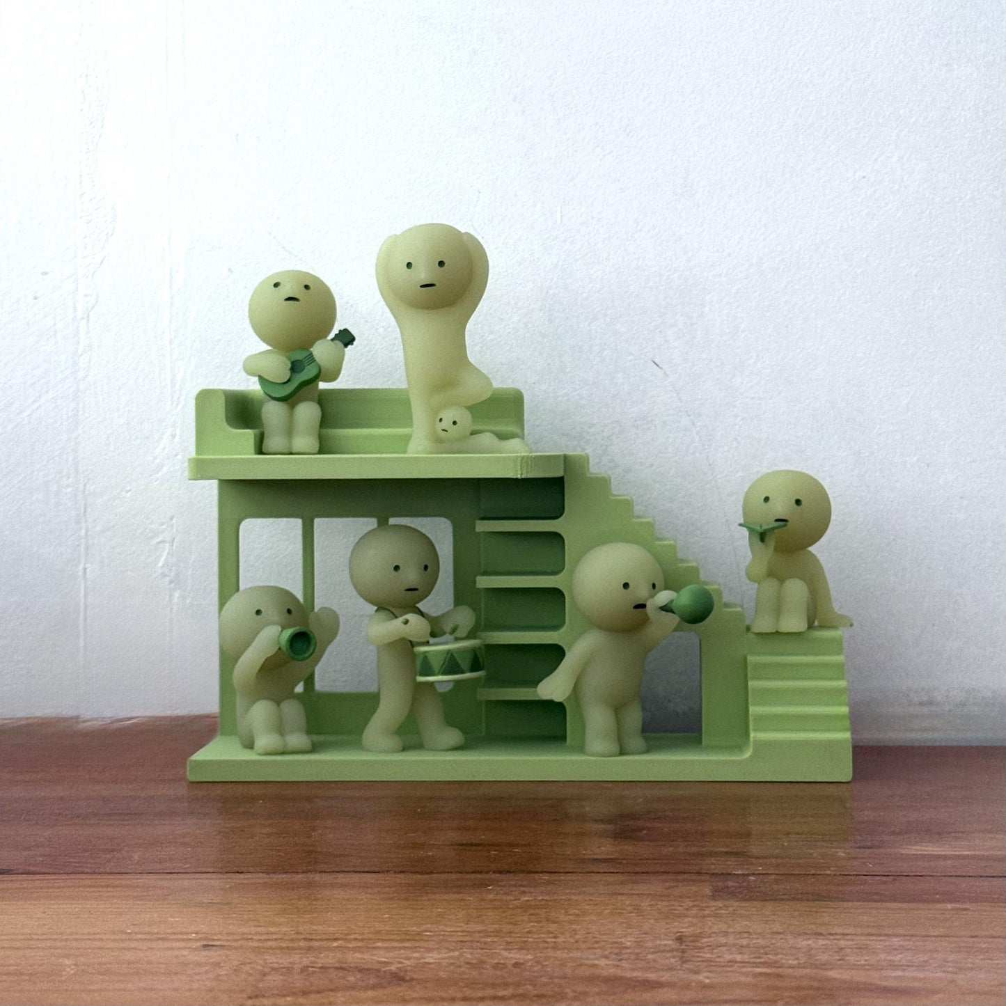Smiski Display Stand | Mini Living Mirrored Edition | Mini Figure Organizer Display