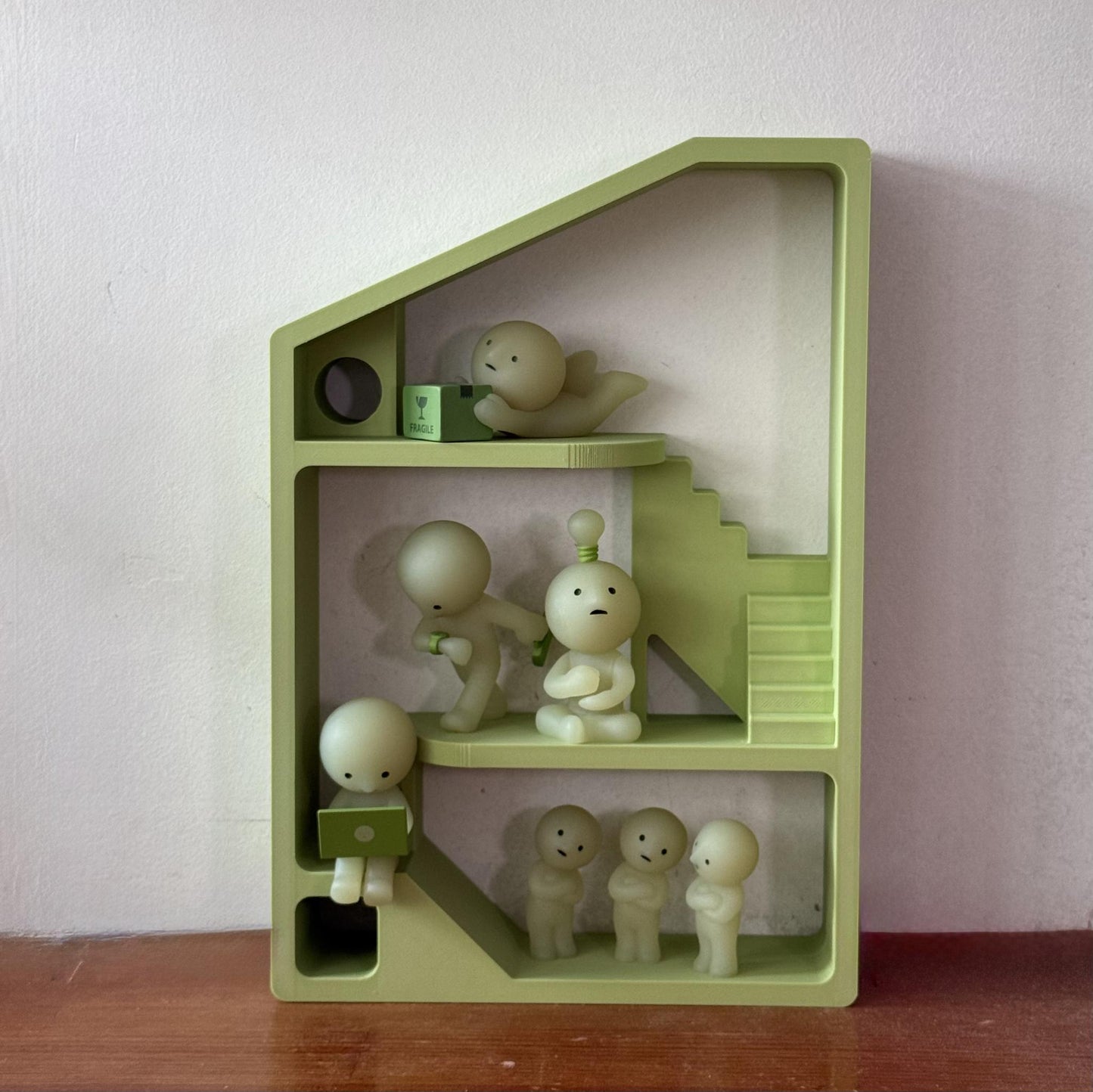 Smiski Display Stand – Playground Edition | Mini Figure Organizer Shelf