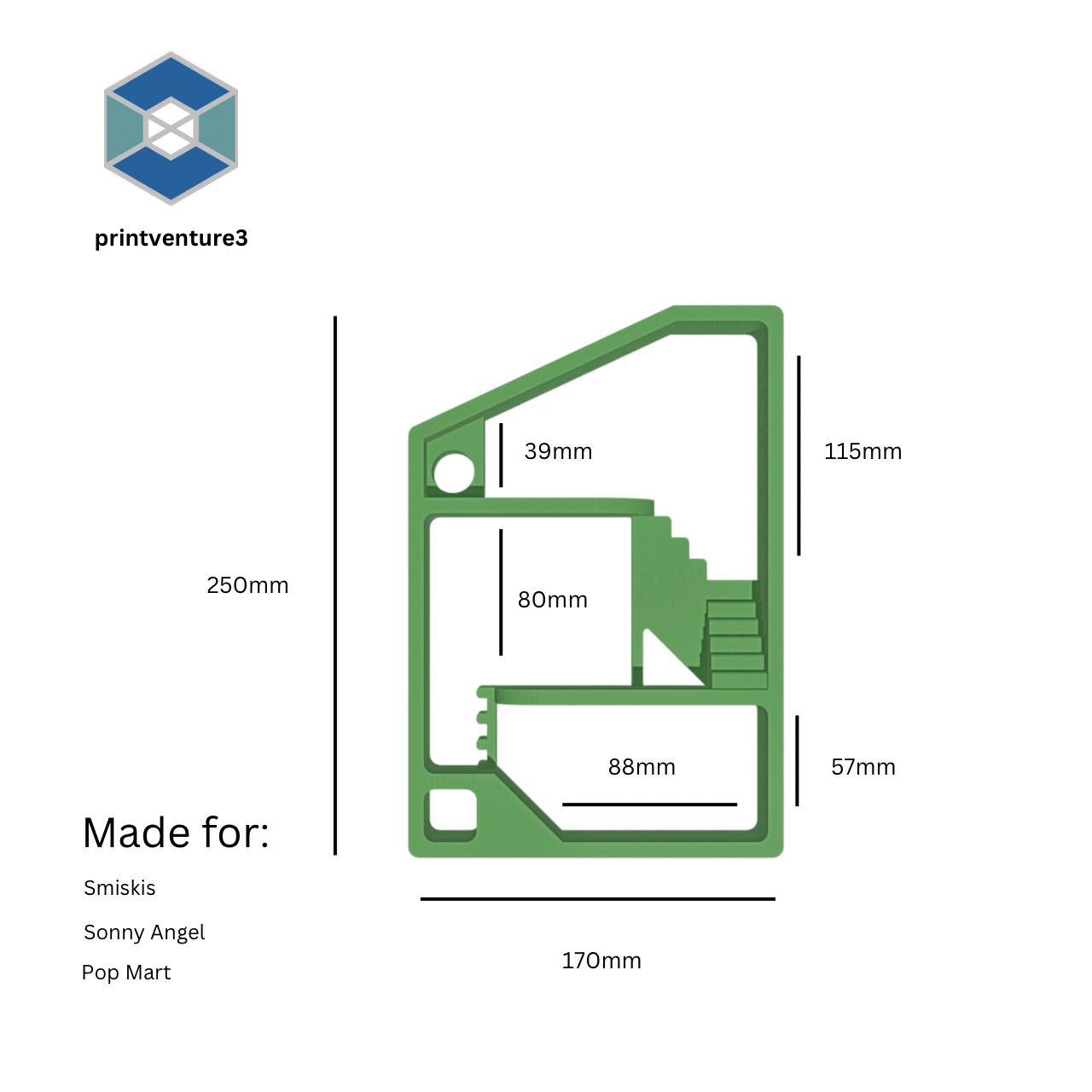 Smiski Display Stand – Playground Edition | Mini Figure Organizer Shelf