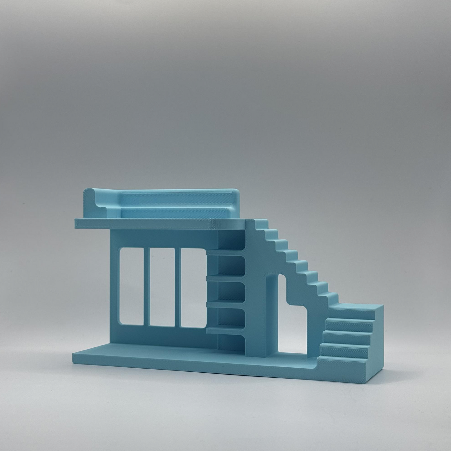 Smiski Display Stand | Mini Living Mirrored Edition | Mini Figure Organizer Display