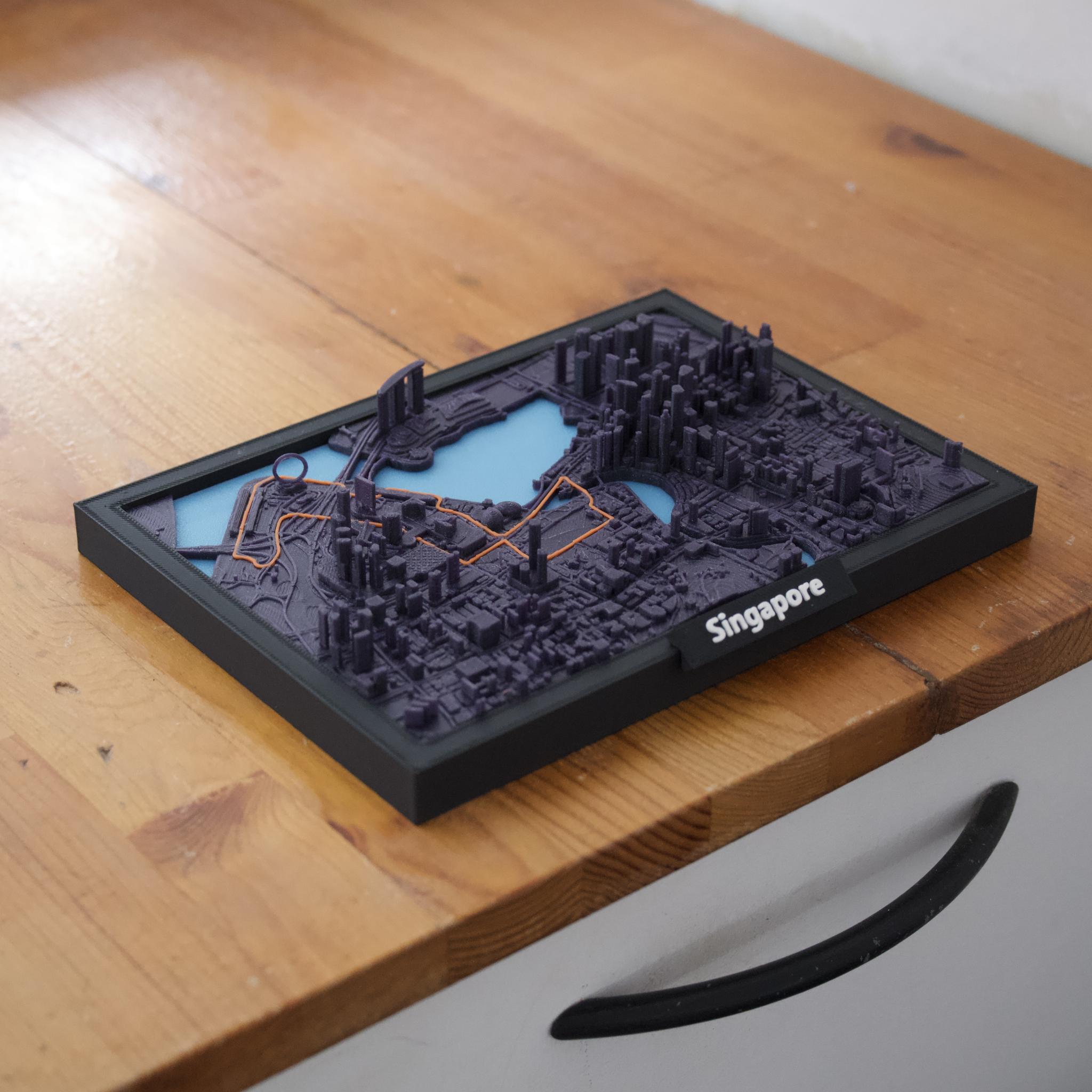 F1 Track Miniature | Singapore Night Track – printventure3