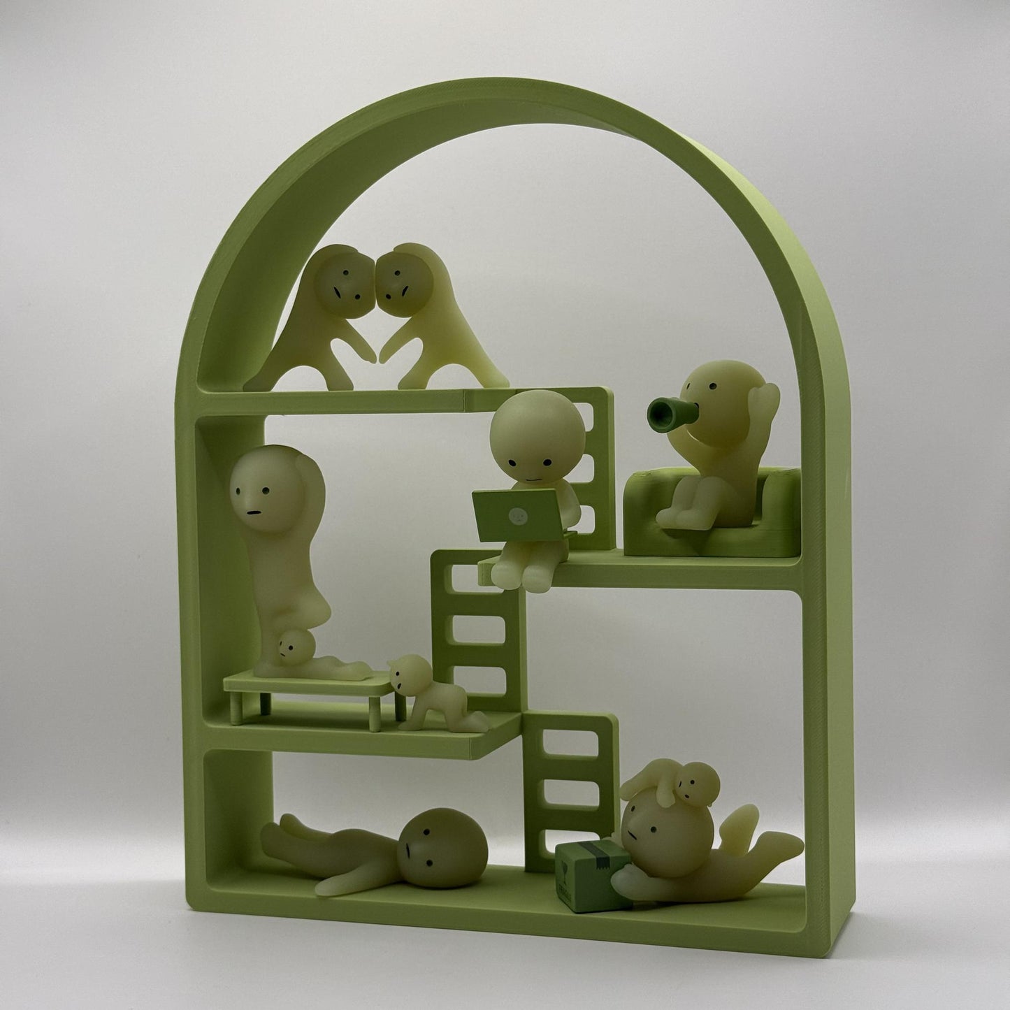 Smiski Display Stand | Arch Edition | Mini Figure Organizer Shelf