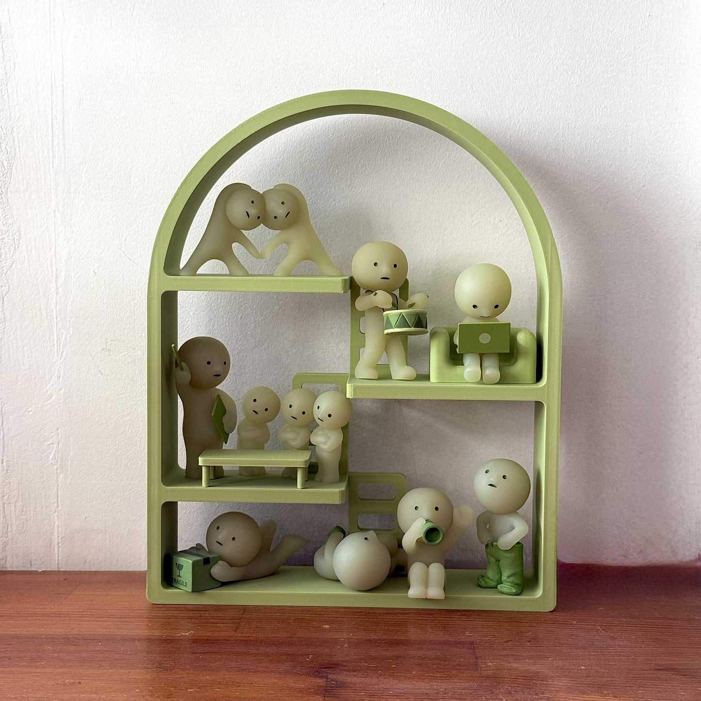 Smiski Display Stand | Arch Edition | Mini Figure Organizer Shelf