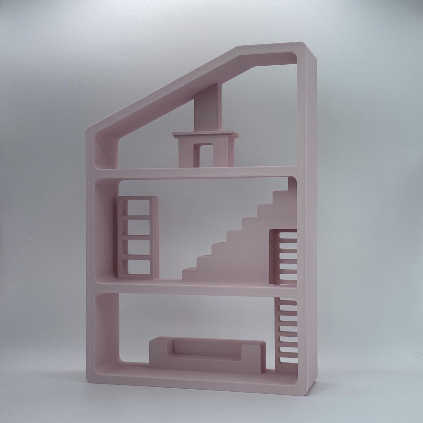 Smiski Display Stand | Mirror Fireplace Edition | Mini Figure Organizer Shelf