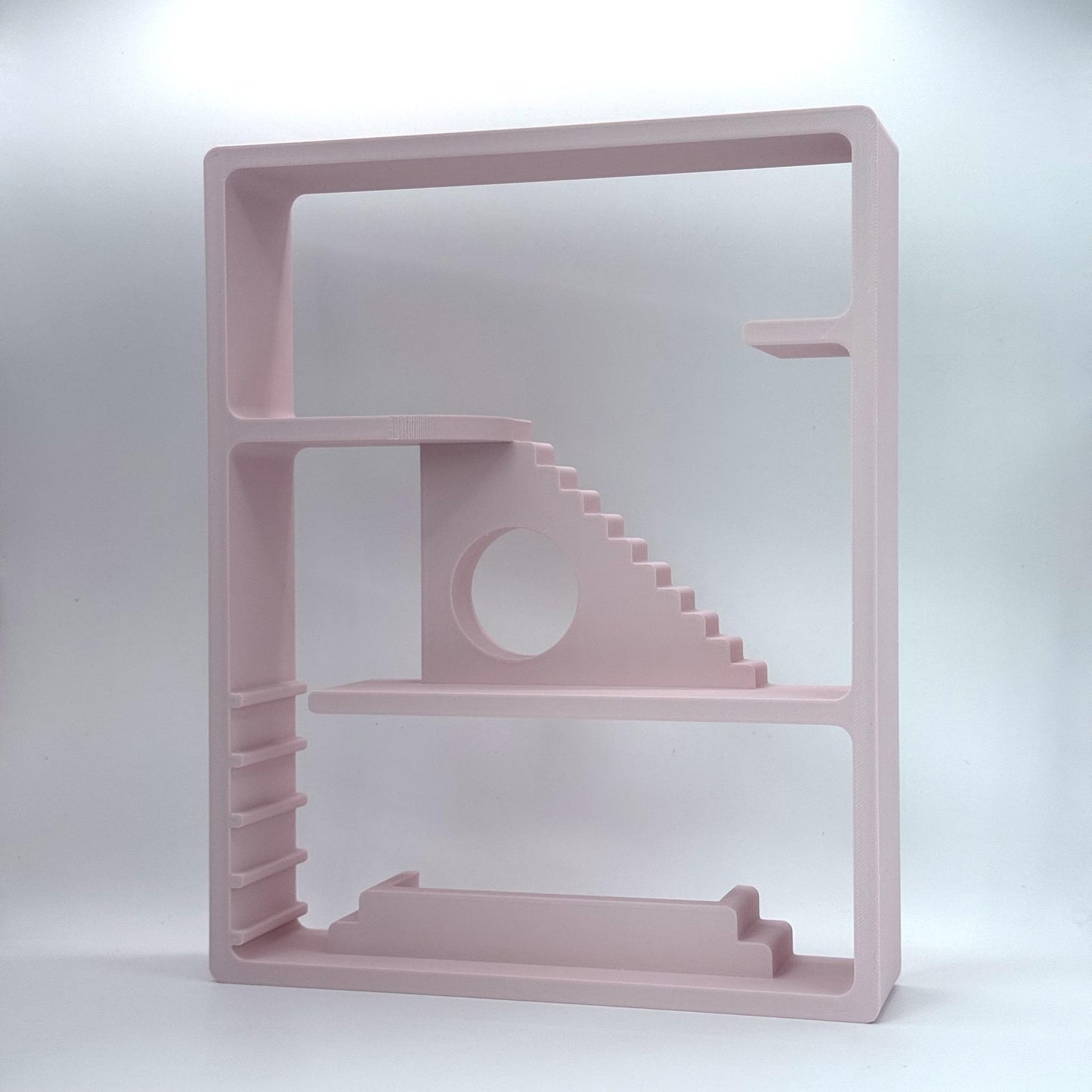 Smiski Display Stand | Mirror Block Edition | Mini Figure Organizer Shelf