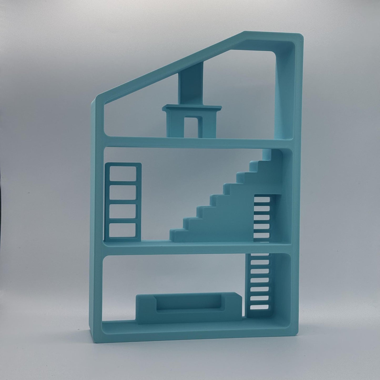 Smiski Display Stand | Mirror Fireplace Edition | Mini Figure Organizer Shelf