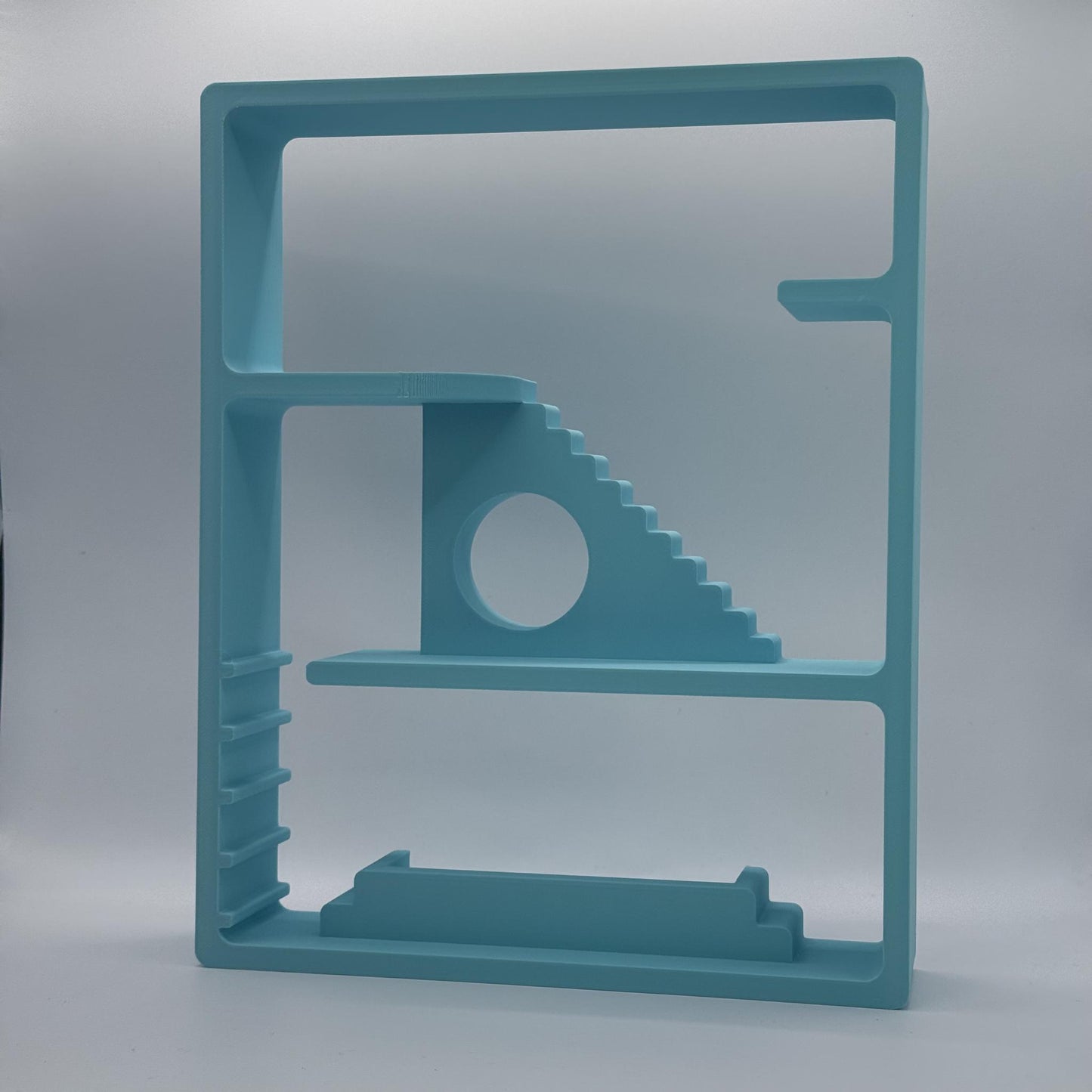 Smiski Display Stand | Mirror Block Edition | Mini Figure Organizer Shelf
